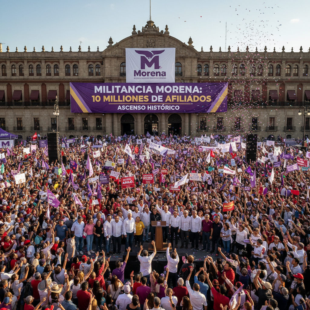 Militancia Morena: 10 Millones de Afiliados, Ascenso Histórico