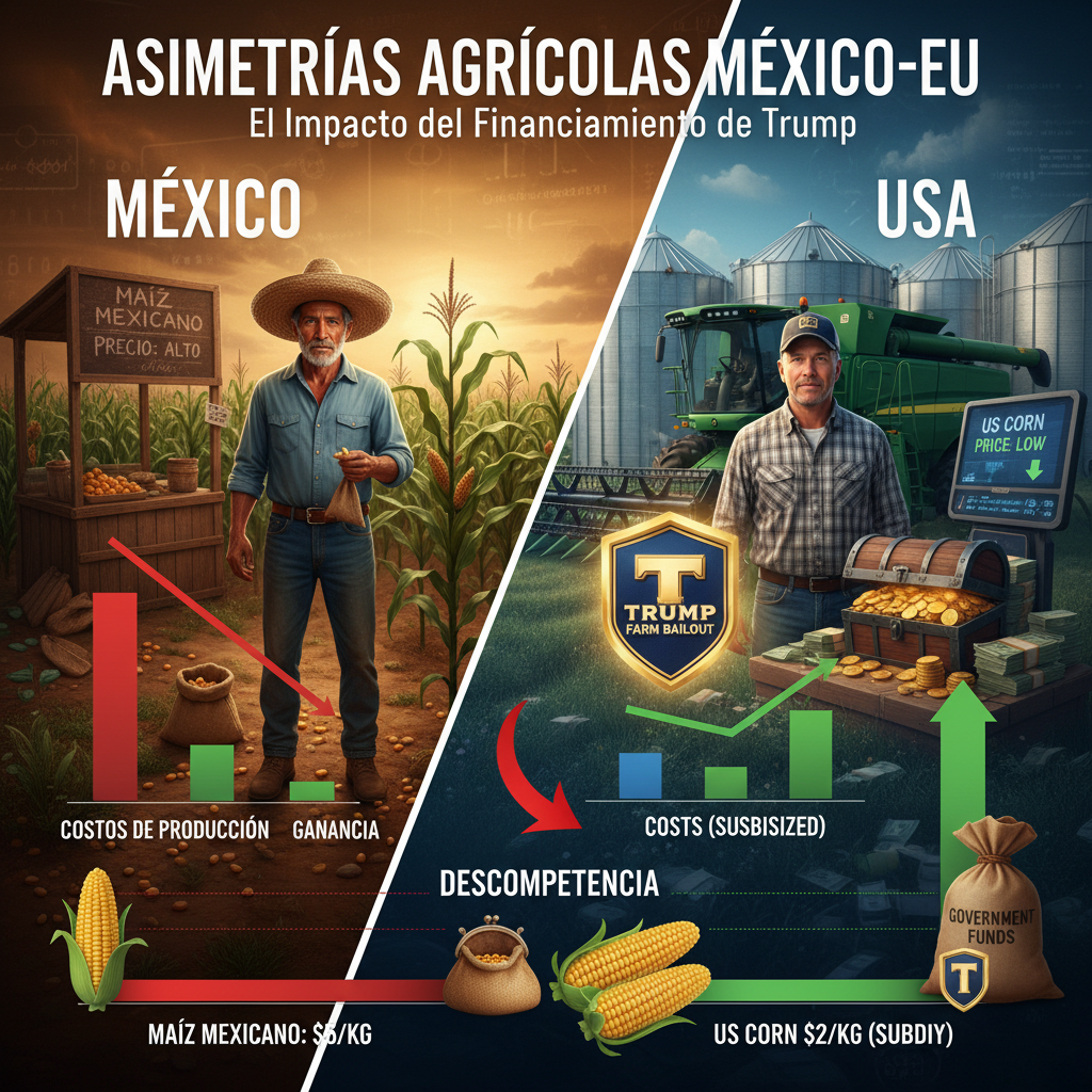 Asimetrías Agrícolas México-EU: El Impacto del Financiamiento de Trump