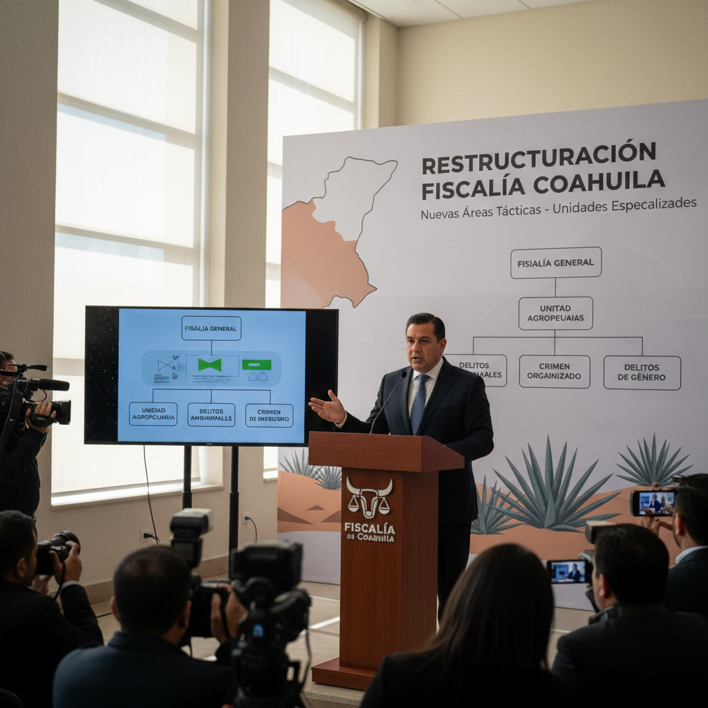 Coahuila Refuerza Seguridad: Fiscal Anuncia Unidades de Élite y Policía de Caminos