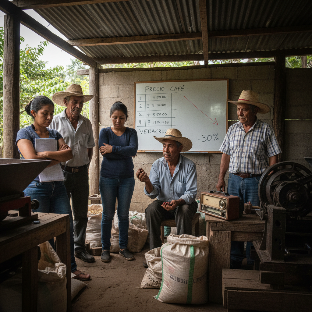 Desplome del Precio del Café Genera Preocupación y Desánimo entre Cafeticultores Mexicanos