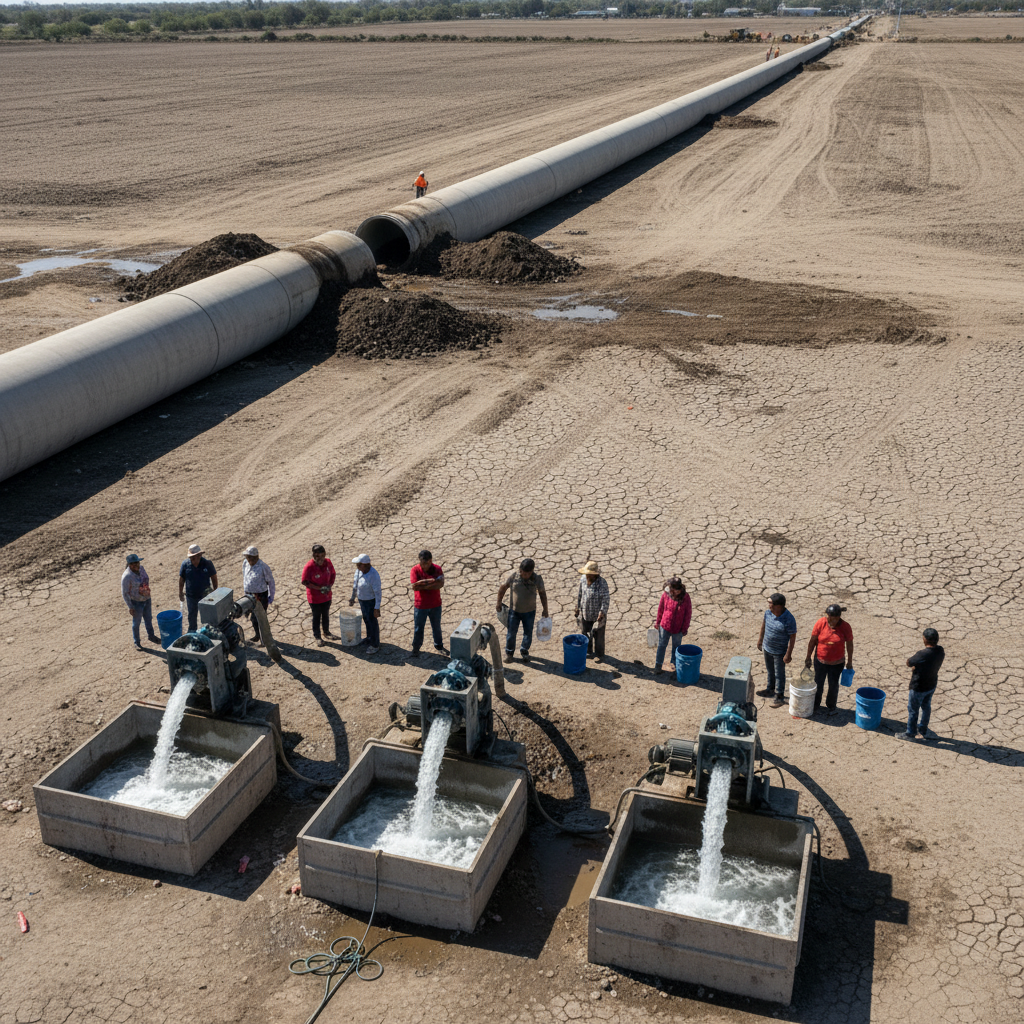Agua Saludable en Torreón: Conagua Repara Fuga, Pero el Abastecimiento Sigue con Restricciones