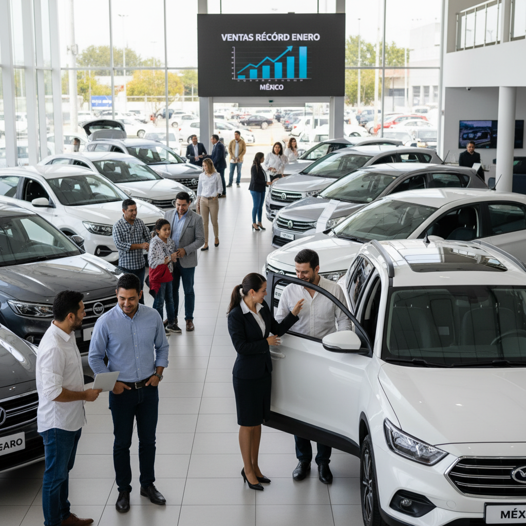 Enero de Récord: Las Ventas de Autos en México Alcanzan Cifras Históricas