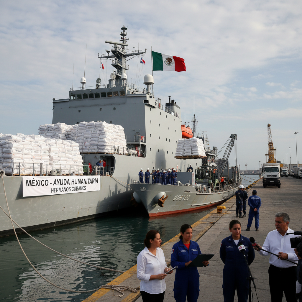 México Envía Segundo Gran Paquete de Ayuda Alimentaria a Cuba Ante Crisis