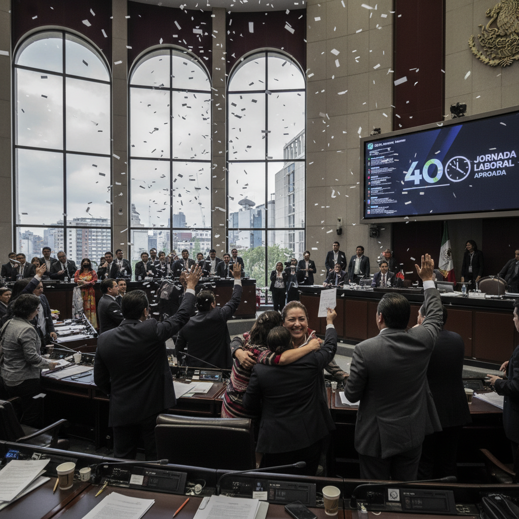 México: Diputados Aprueban Reducción de Jornada Laboral a 40 Horas, un Hito Legislativo
