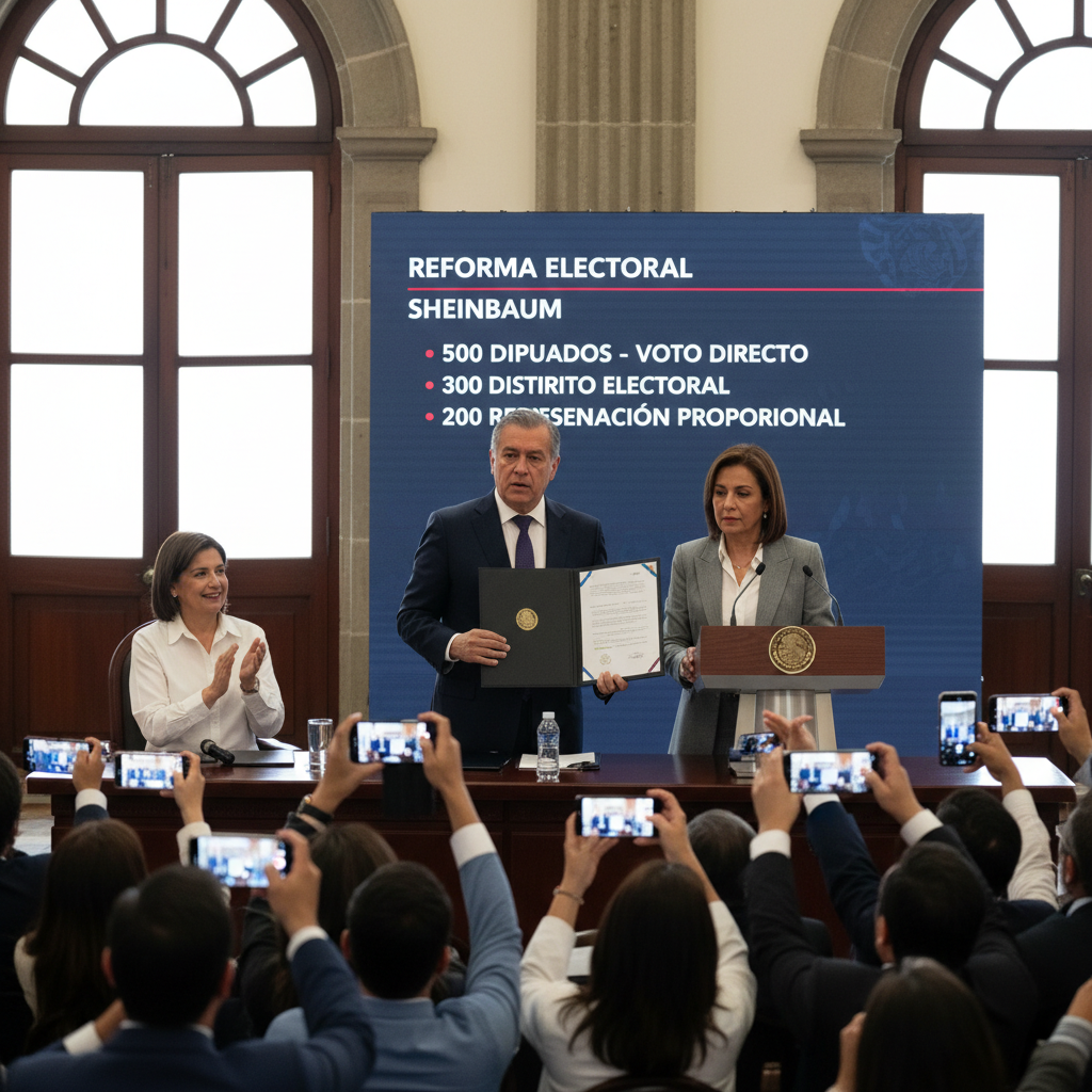 Presentan la Propuesta de Reforma Electoral de Sheinbaum: Detalles Clave desde Palacio Nacional