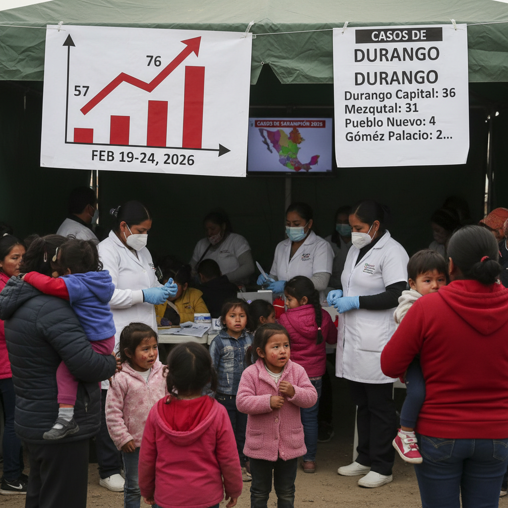 Alerta Sanitaria: Casos de Sarampión en Durango Aumentan un 33.33% en Cinco Días