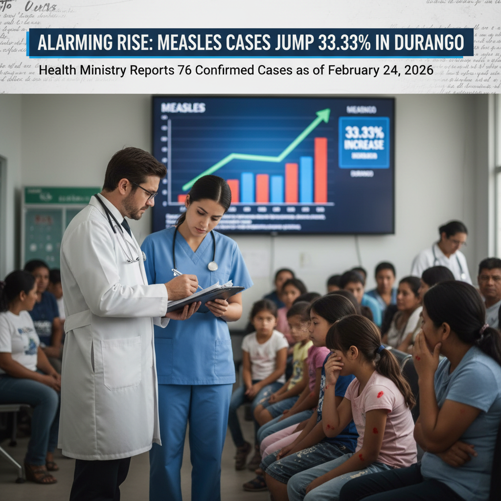 Alerta Sanitaria en Durango: Casos de Sarampión se Disparan un 33.33% en Cinco Días