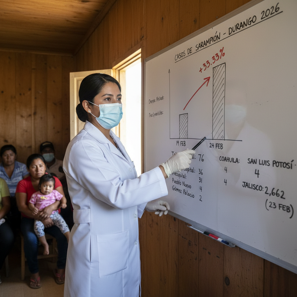 Alerta Sanitaria: Casos de Sarampión se Disparan un 33.33% en Durango en Cinco Días