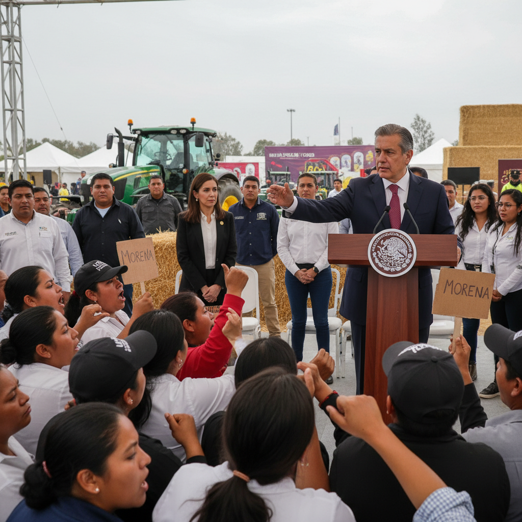 Manolo Jiménez Califica de ‘Grilla Pura’ los Abucheos a Sheinbaum en Monclova