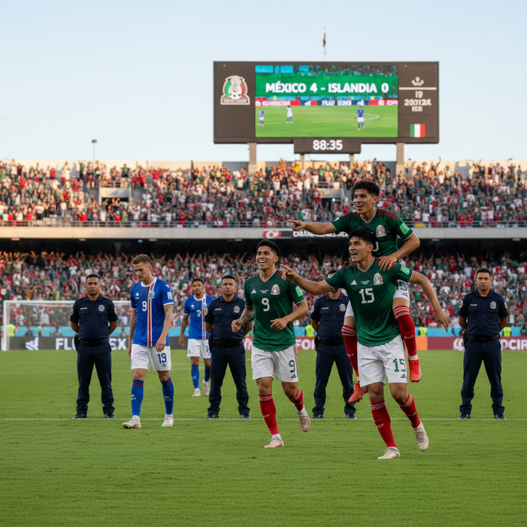 México Golea a Islandia en Amistoso Pre-Mundial con Seguridad Garantizada en Querétaro