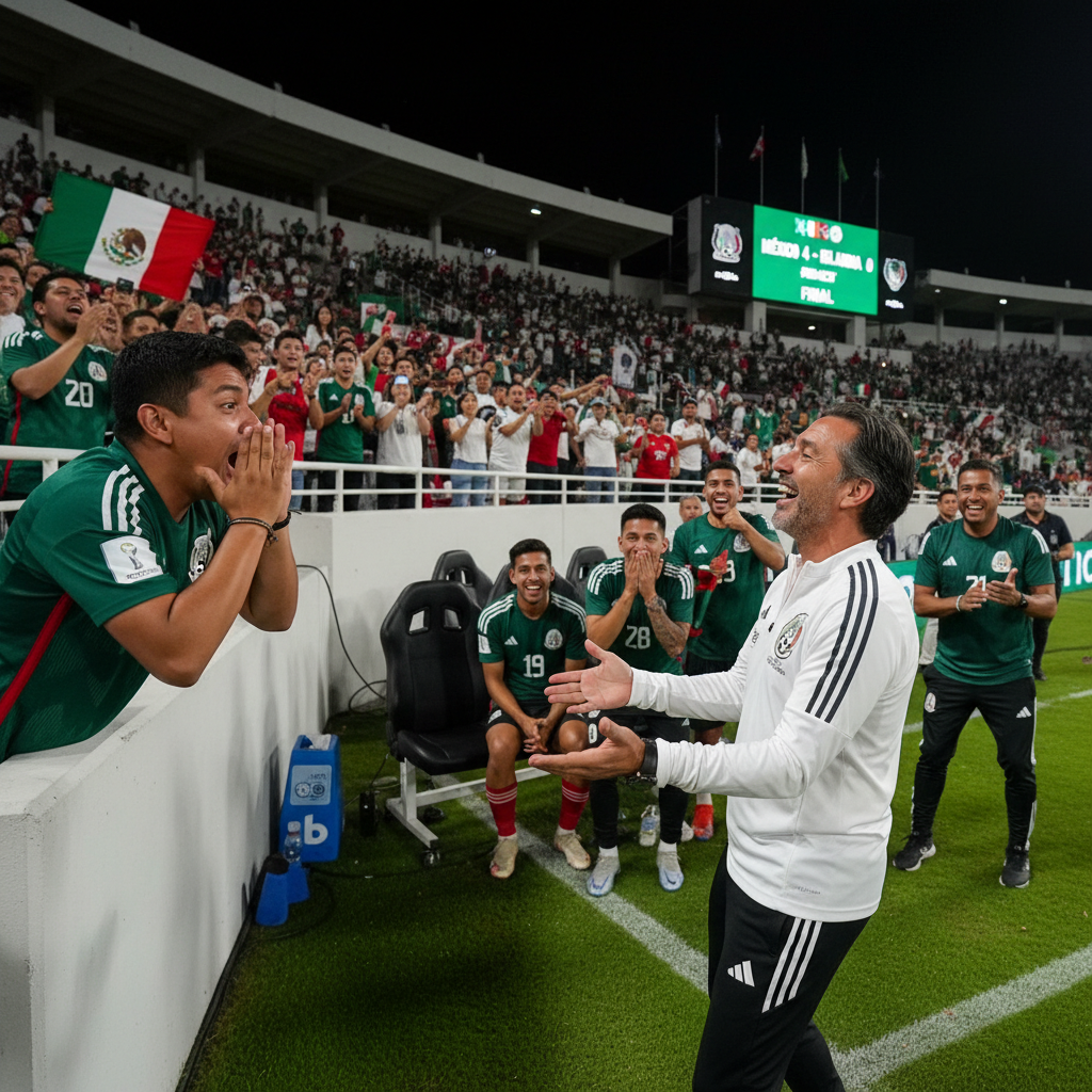 El ‘Vasco’ Aguirre y su Divertido ‘Enganche’ con la Afición por Carlos Acevedo en Querétaro