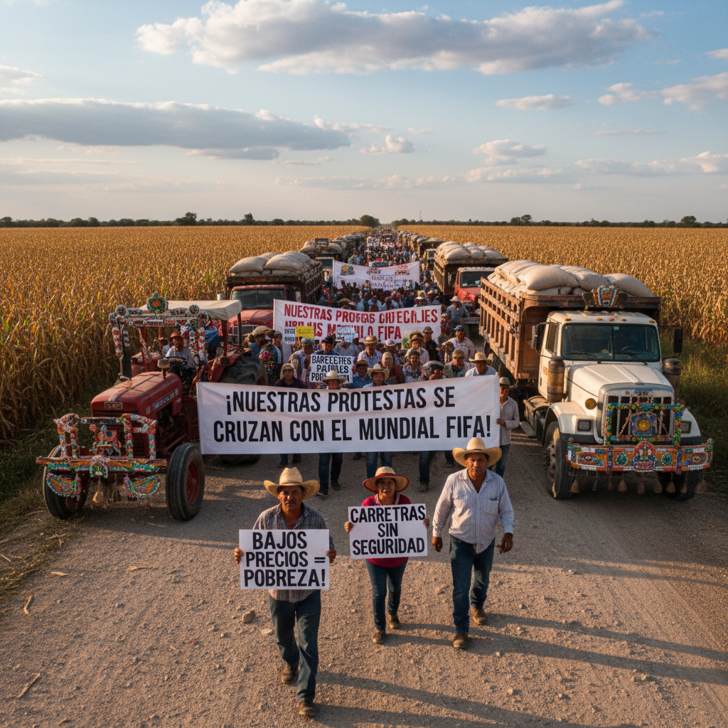 Alerta a la FIFA: Manifestaciones Campesinas en México Coincidirán con el Mundial de Fútbol