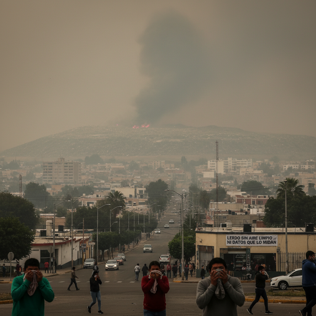 Lerdo Asfixiado: Nube Tóxica por Quema en Relleno Sanitario Genera Alarma Ambiental