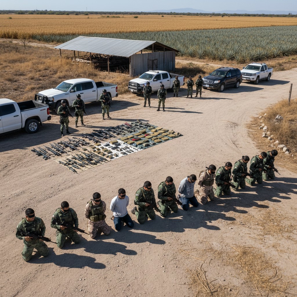 Zacatecas Asesta Golpe Contundente al CJNG: 18 Detenidos en Operativo en Nochistlán
