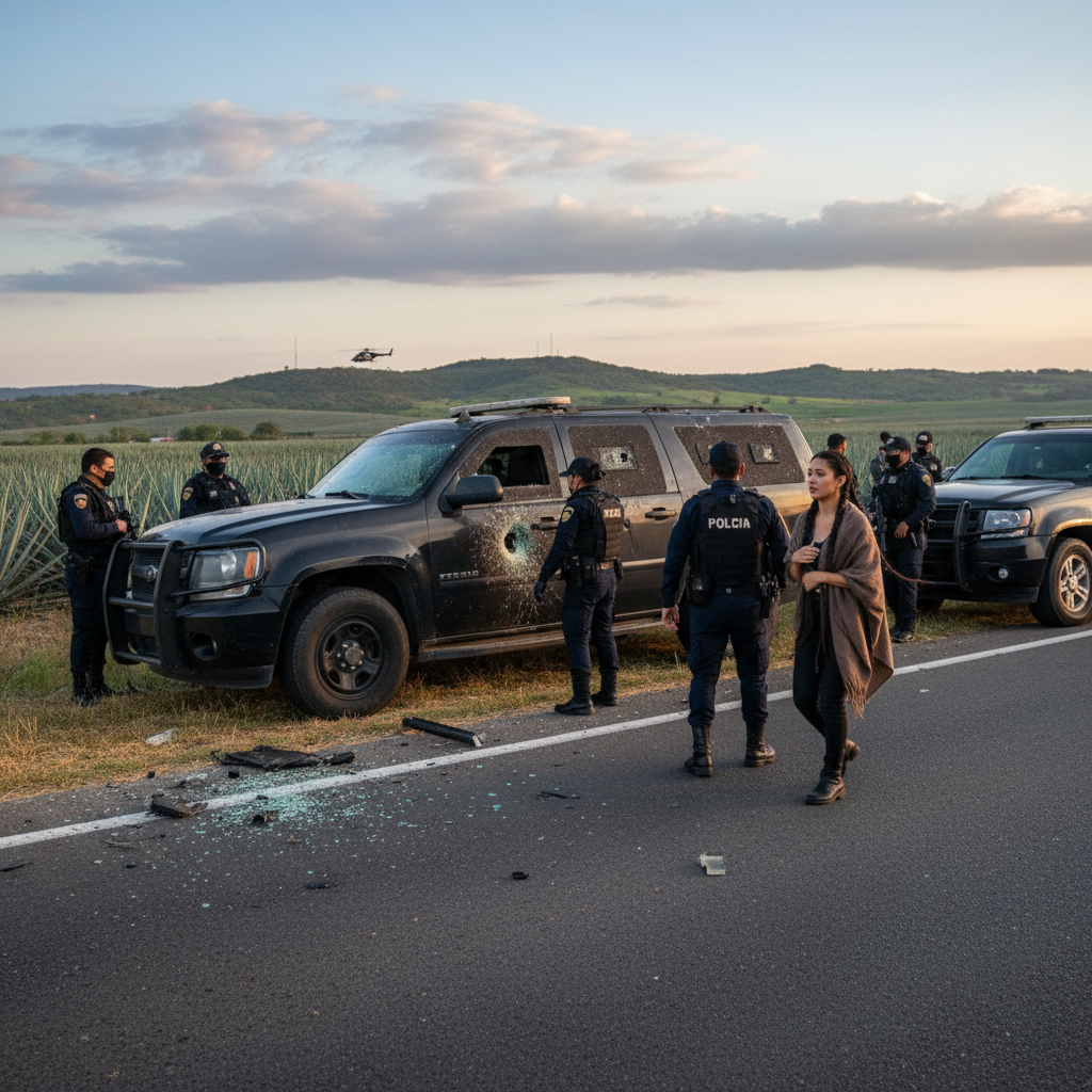 Impactante Reporte: Convoy de Christian Nodal y Ángela Aguilar Sufre Presunto Ataque en Ruta