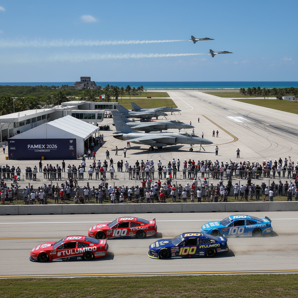 Tulum: Cielo y Asfalto se Unen en un Evento Histórico con FAMEX y NASCAR en 2026