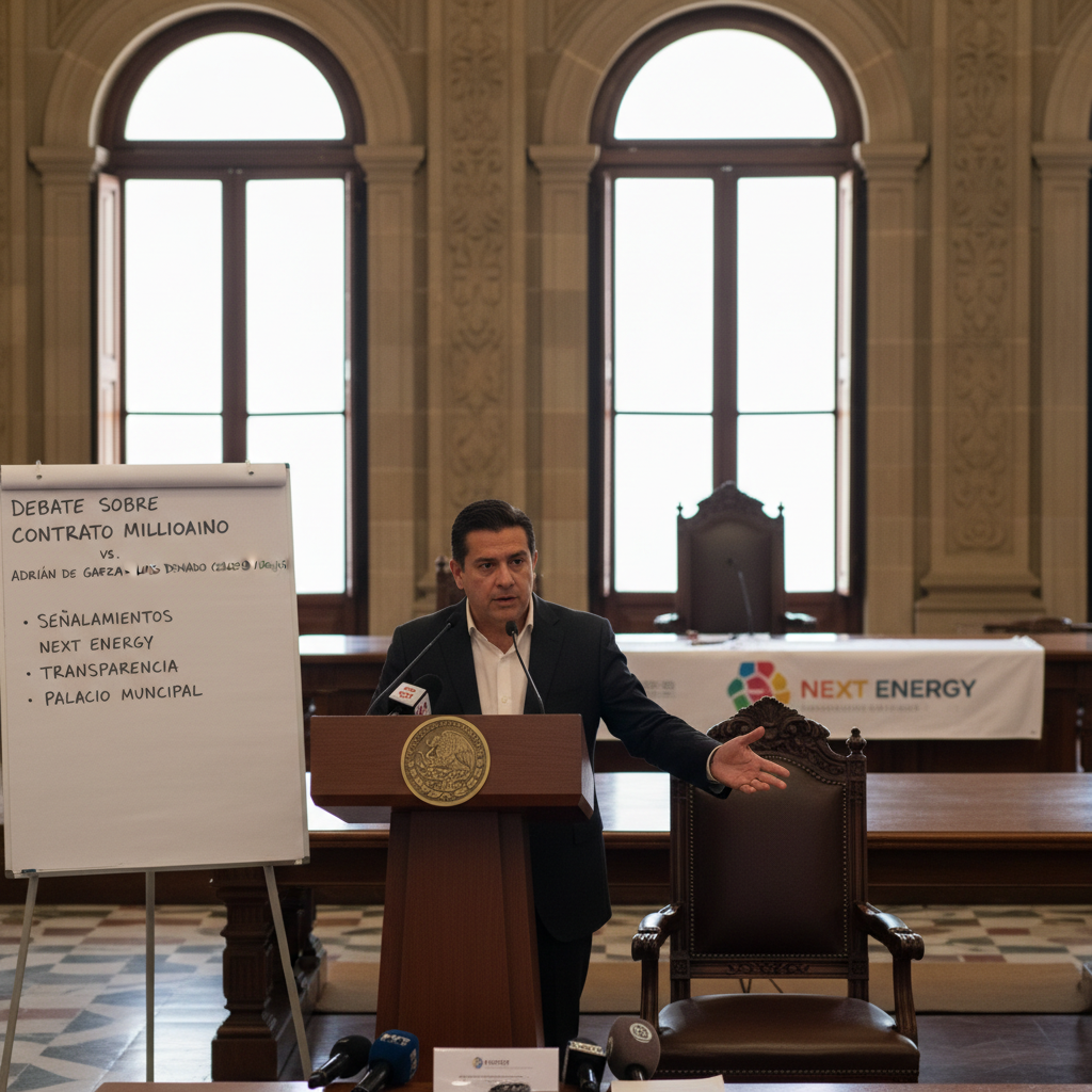 Monterrey: Debate Público entre Adrián de la Garza y Luis Donaldo Colosio por el Contrato de 7 Mil Millones con Next Energy