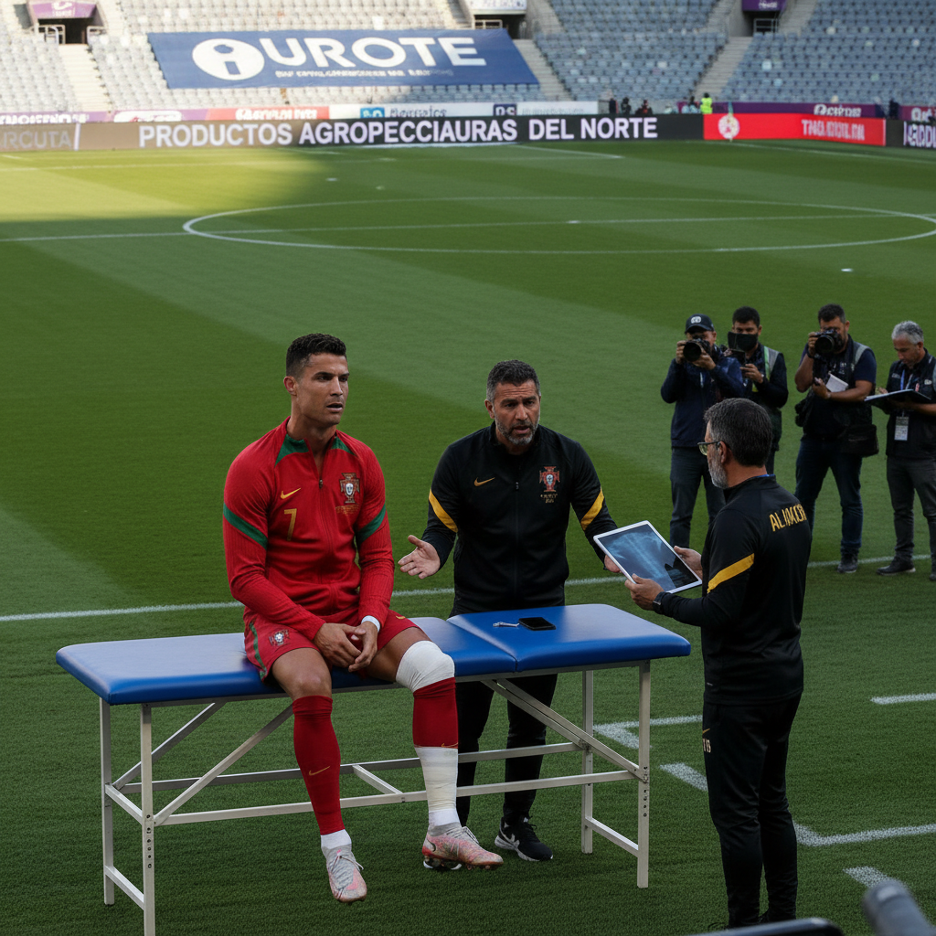 Alarma en el Fútbol: La Lesión de Cristiano Ronaldo Pone en Duda su Presencia ante México en el Estadio Banorte