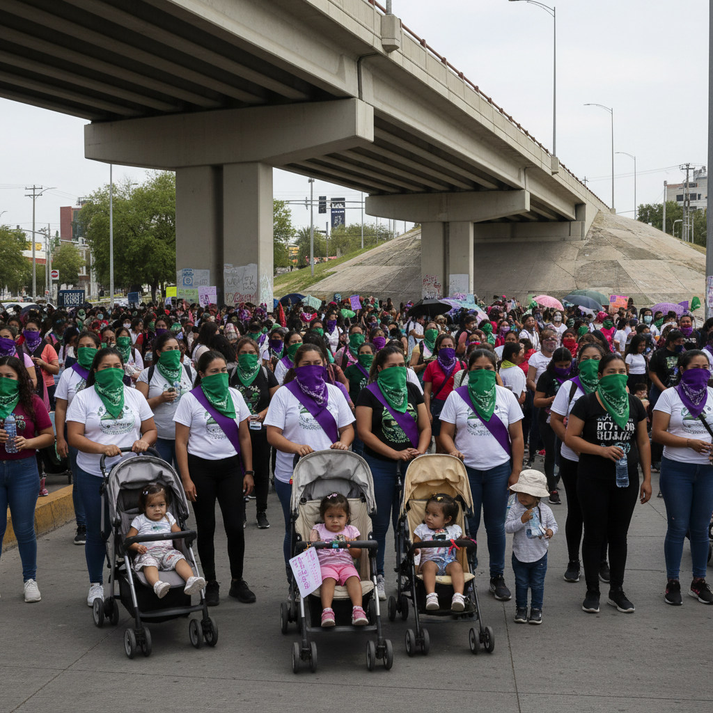 8M Saltillo 2025: La Marcha Feminista desde el Bloque de Infancias