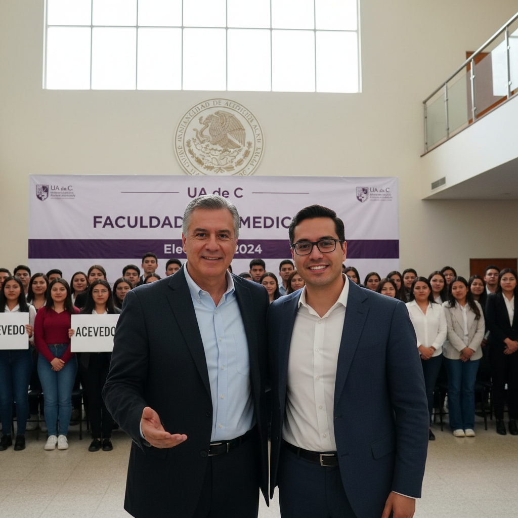 Dr. Campos Respalda a Acevedo en la Contienda por la Dirección de la Facultad de Medicina en Torreón