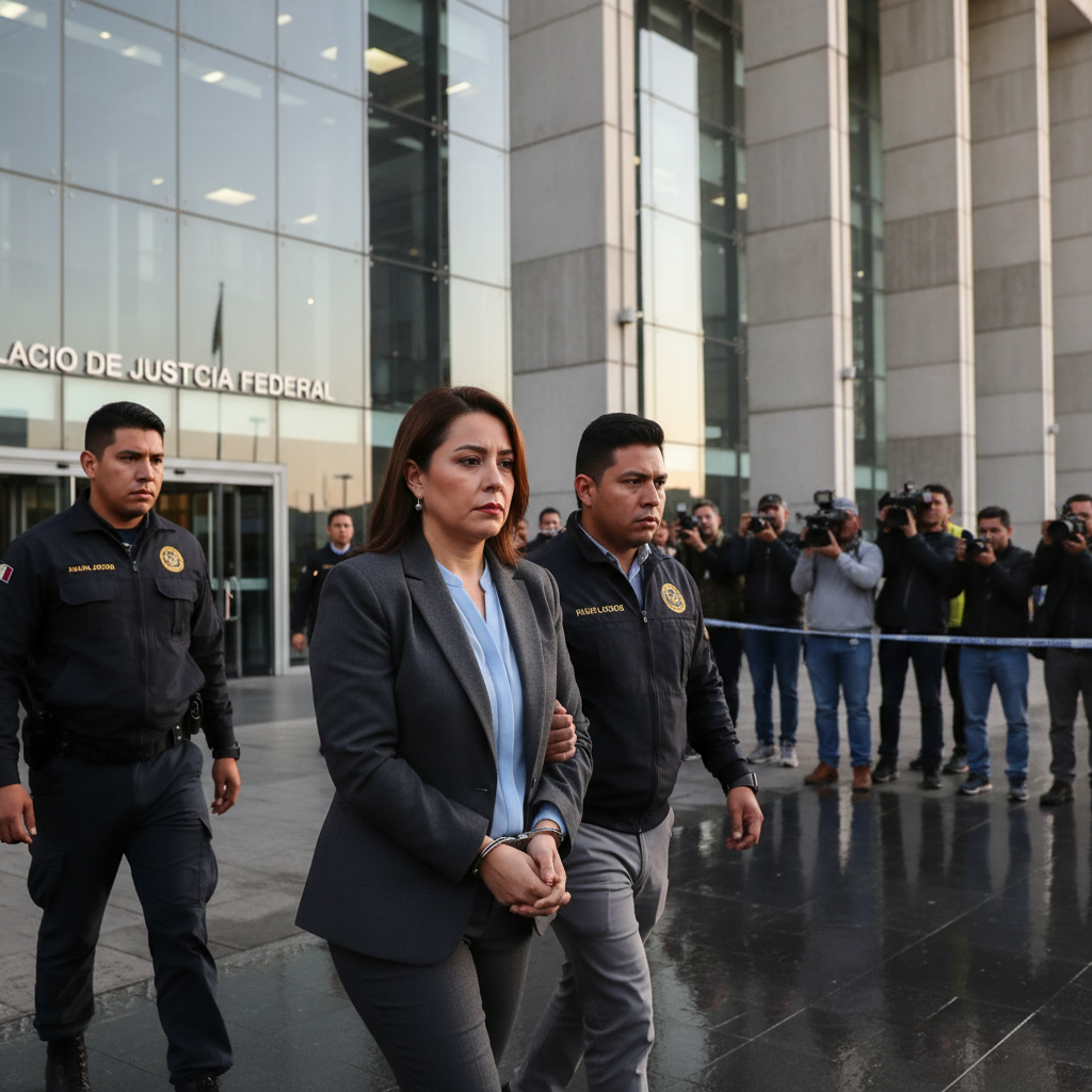 Juez Federal Vincula a Proceso a Karina Barrón, Secretaria de Monterrey, por Graves Delitos