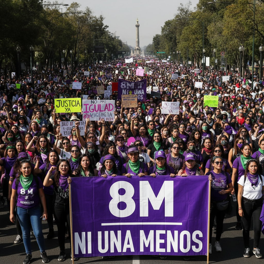 Marcha 8M Ciudad de México: Miles de Mujeres Exigen Justicia e Igualdad en la Capital
