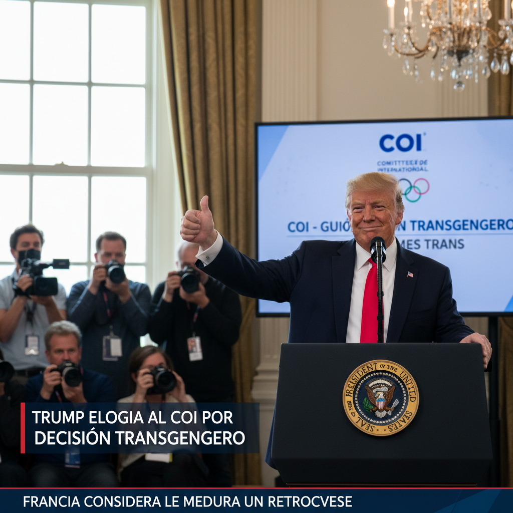 Reacción Internacional: Donald Trump Aplaude Medida del COI sobre Mujeres Transgénero en el Deporte