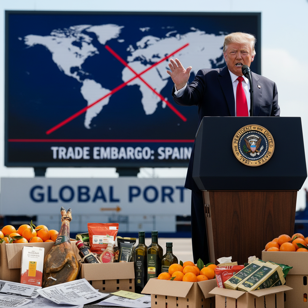 Alerta Geopolítica: Trump Amenaza con Embargo Comercial a España por Negativa en Bases Militares
