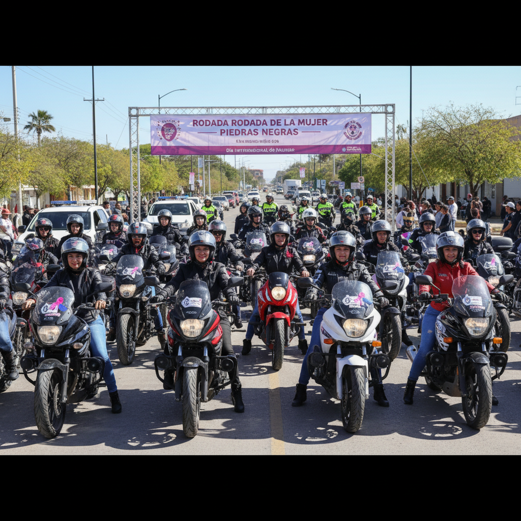 Piedras Negras Anuncia la Primera Rodada de la Mujer en Homenaje a Motociclistas