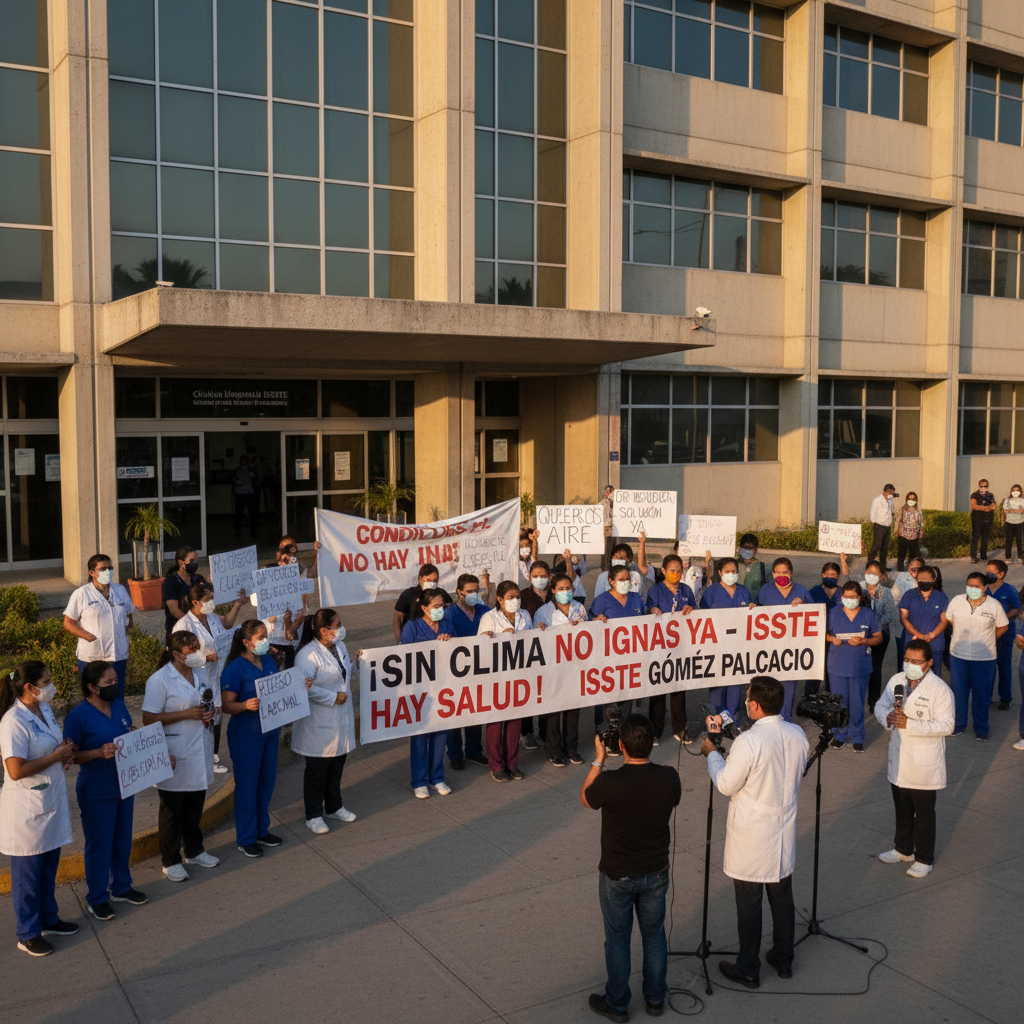 Crisis por Climatización en ISSSTE Gómez Palacio: Trabajadores Exigen Soluciones Urgentes
