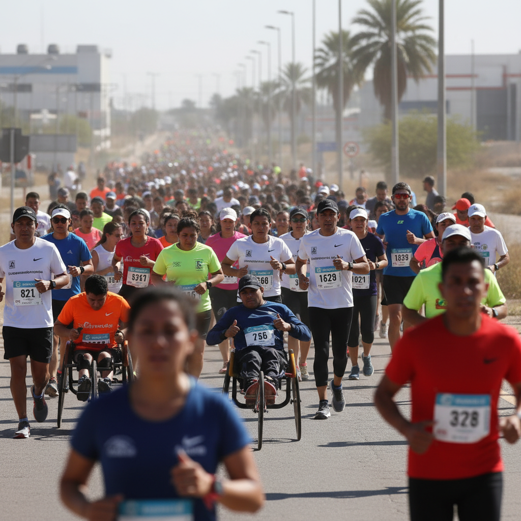 La Laguna Desafía al Calor en el XXXVII Maratón Internacional Lala con 4,500 Atletas