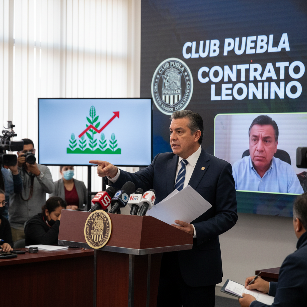 Gobernador de Puebla Denuncia ‘Contrato Leonino’ y ‘Saqueo’ en la Adquisición del Club Puebla