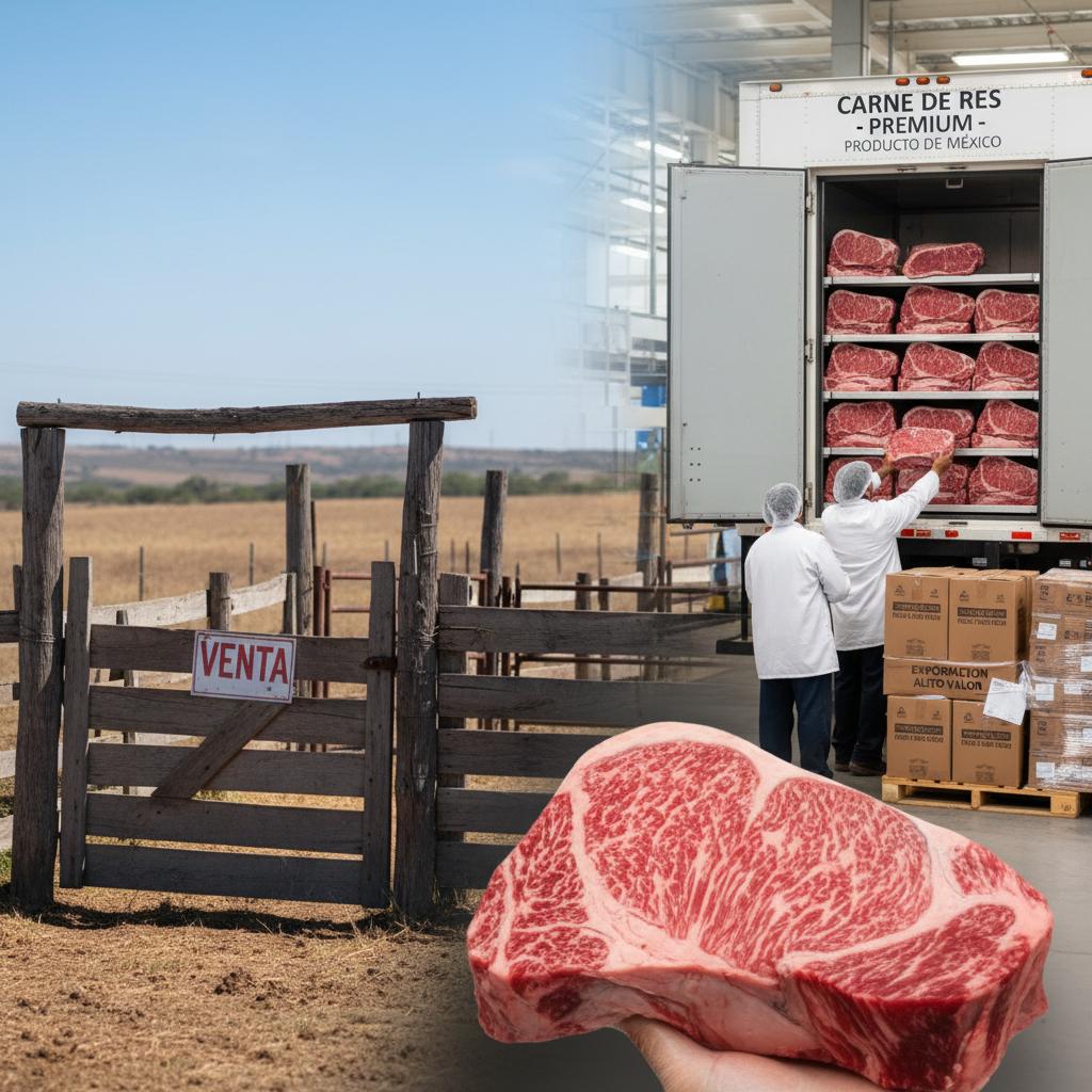 México Redefine su Estrategia Ganadera: Cero Exportación de Ganado en Pie, Impulso a la Carne Premium
