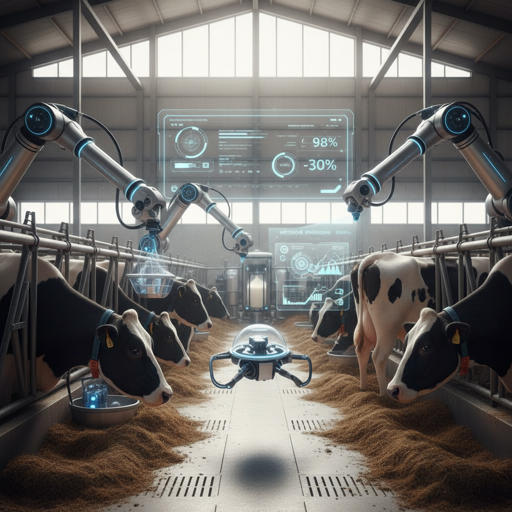 Innovación Agropecuaria: Establo Robotizado Prioriza Confort Animal y Sostenibilidad Ambiental