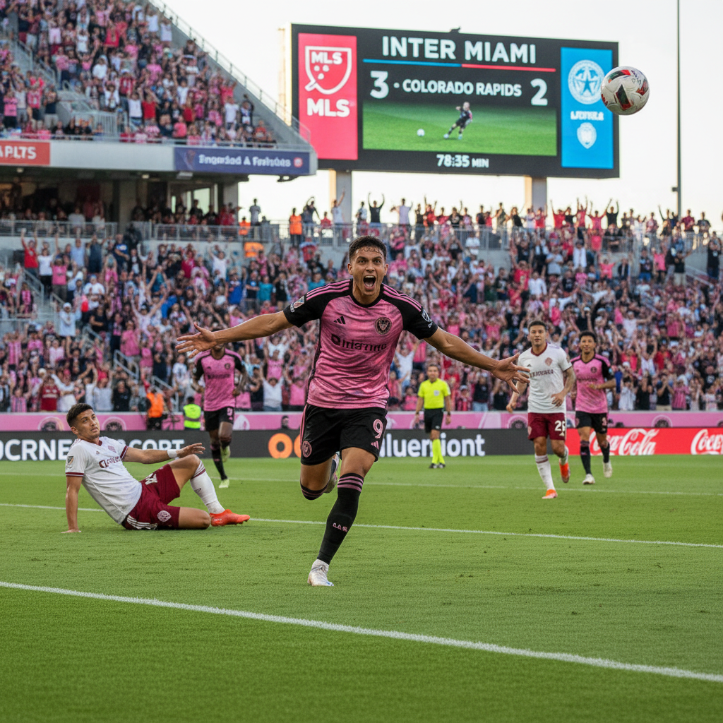 Inter Miami Conquista Colorado: Doblete de Messi y Gol de Berterame Sellan el 3-2