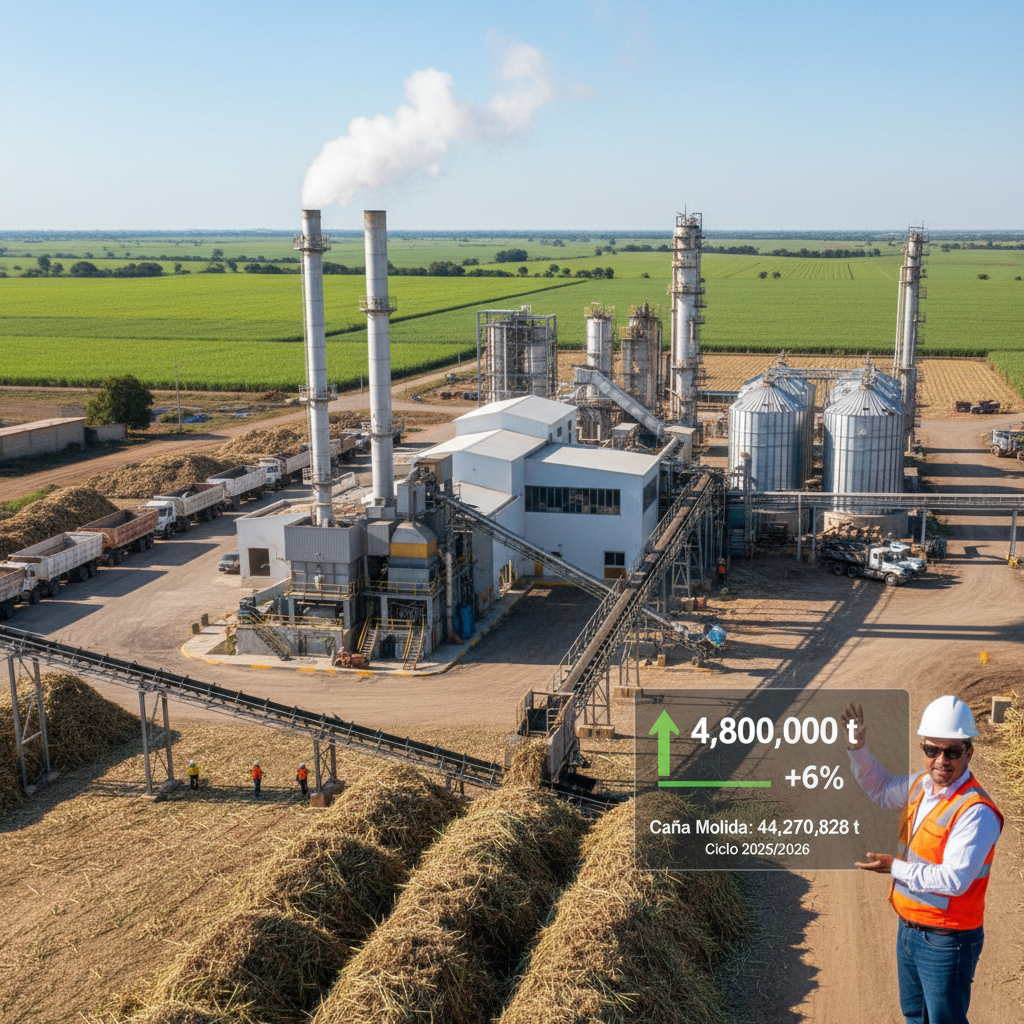 México Impulsa su Producción de Azúcar: Supera los 4.8 Millones de Toneladas con un Aumento del 6%