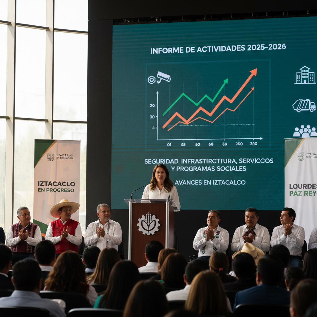 Alcaldesa Lourdes Paz Reyes Detalla Avances en Iztacalco con su Informe de Actividades 2025-2026