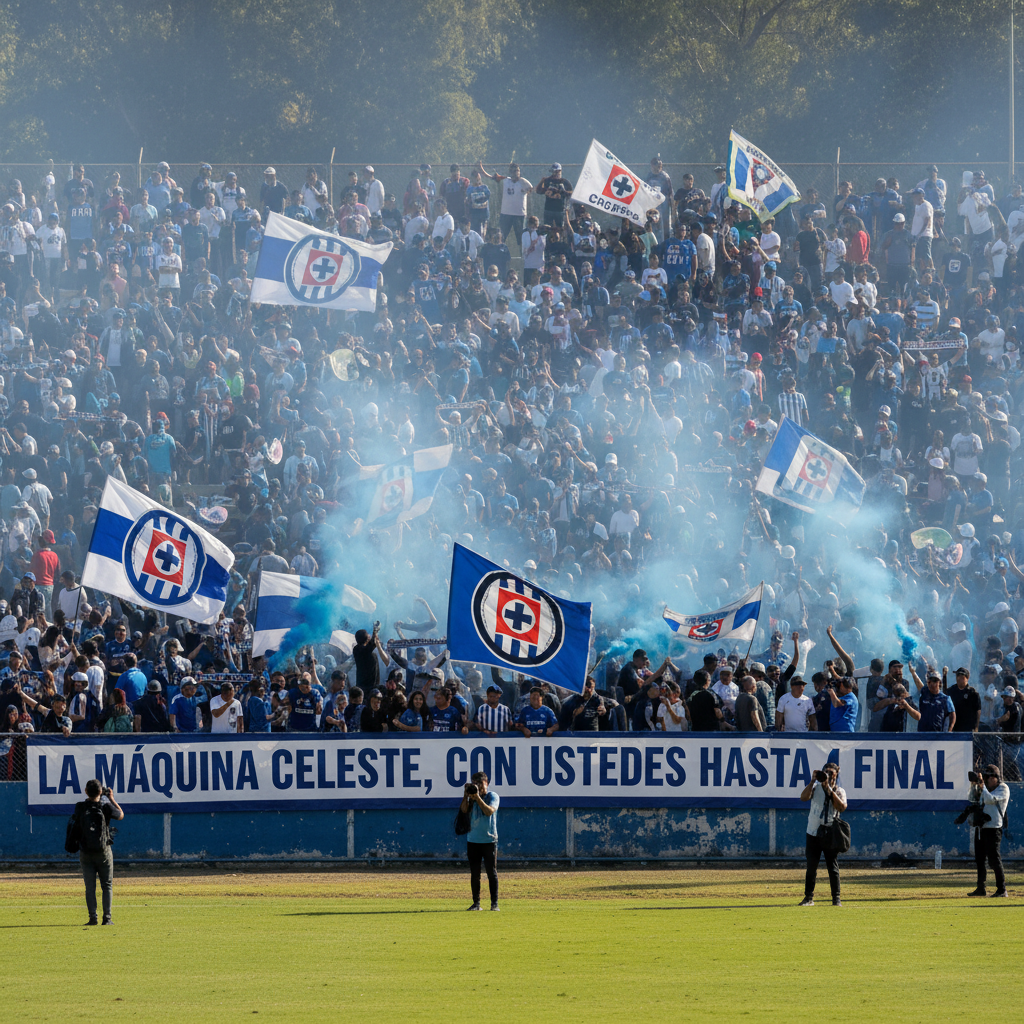 Fiesta Celeste en La Noria: El Apoyo a Cruz Azul se Desborda Antes de la Gran Final