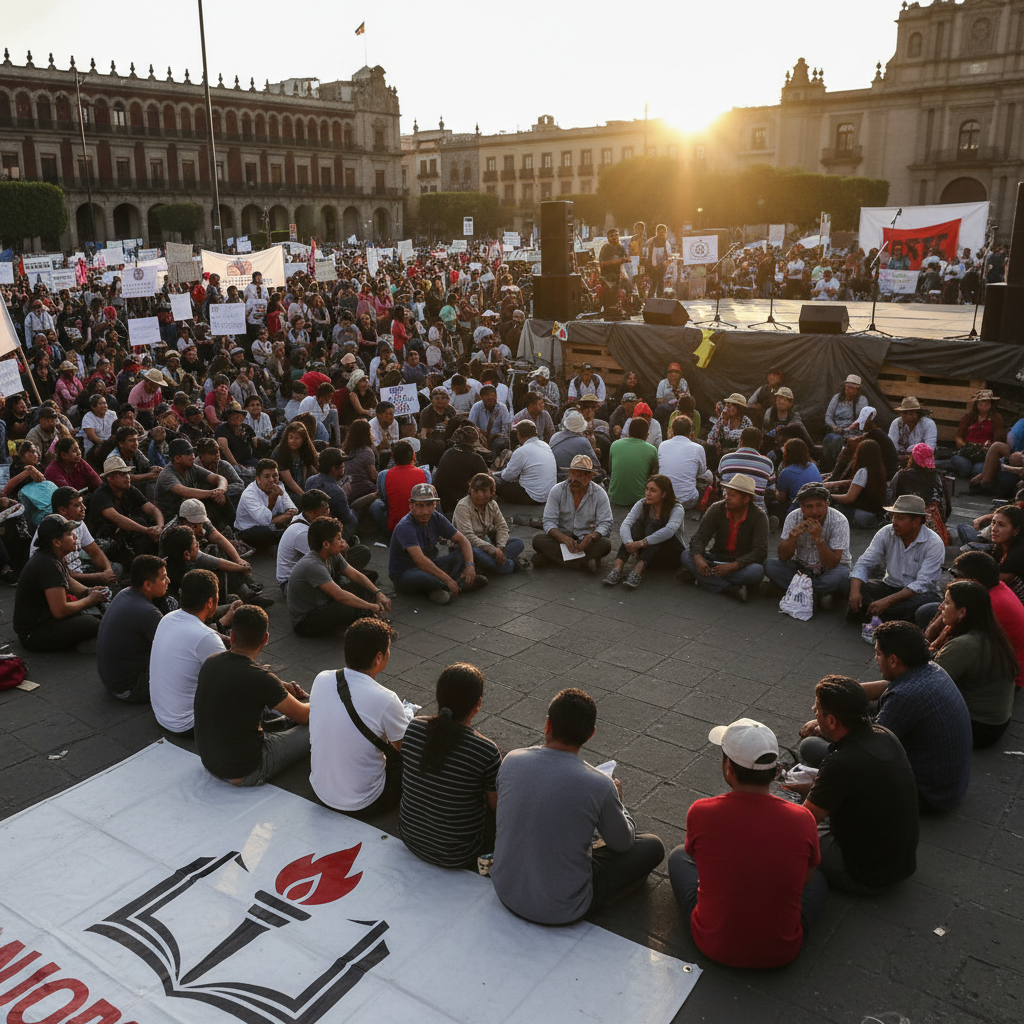 Movimiento Estratégico: CNTE Reinstala su Asamblea Nacional Representativa en la Antesala del Mundial