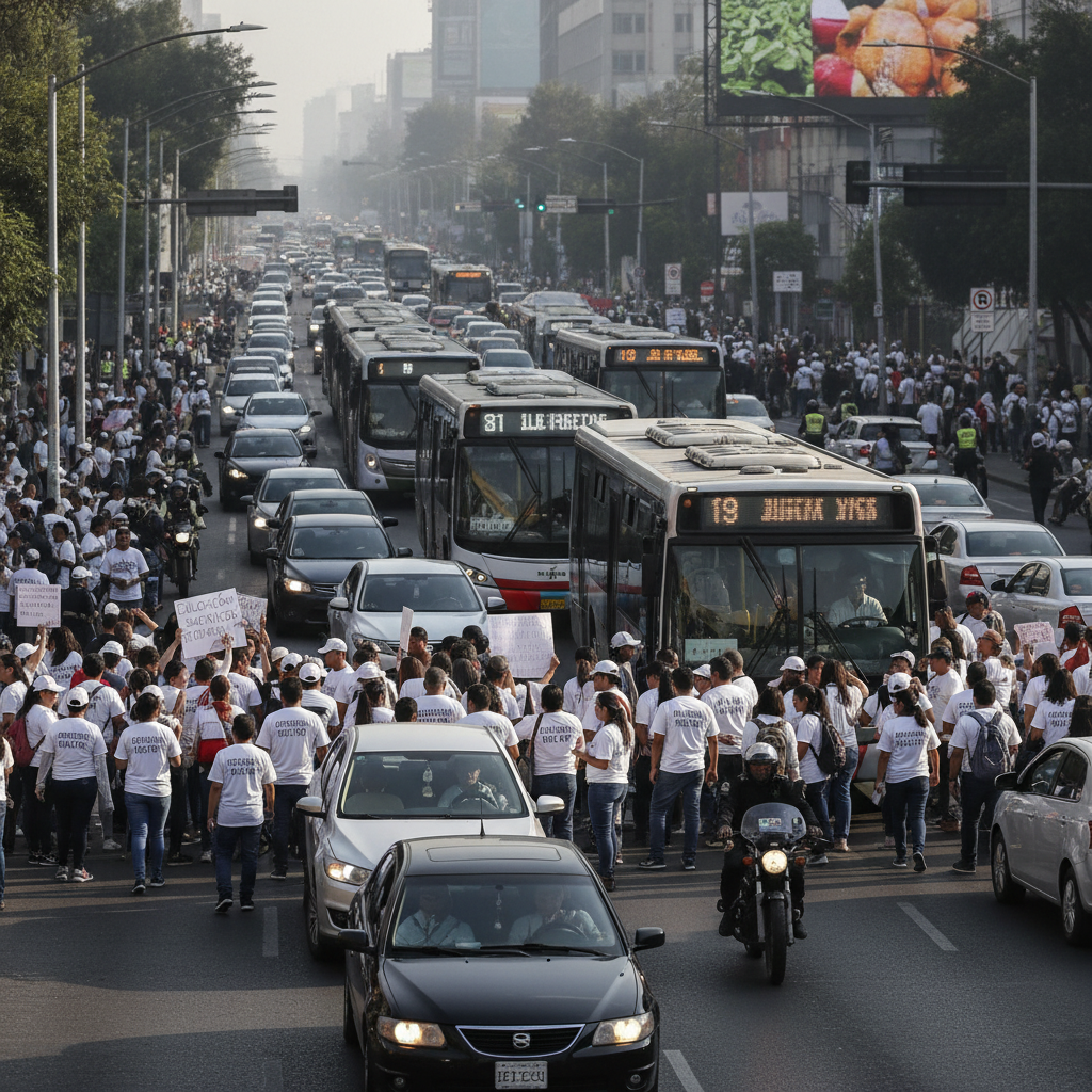 Movilización de Maestros de la CNTE y CETEG Colapsa Vialidades Clave en la Capital