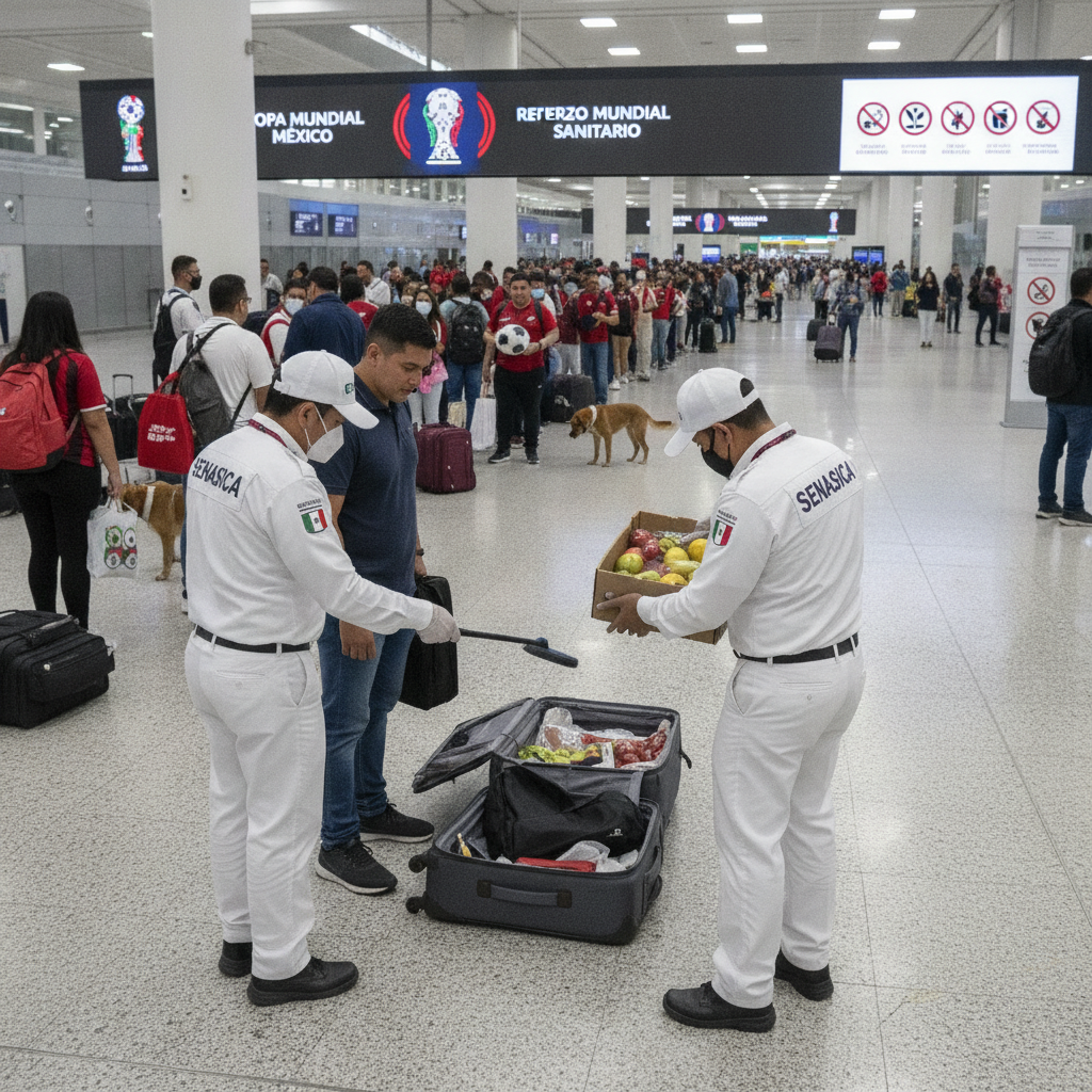 México Intensifica Inspecciones Fitozoosanitarias Ante la Llegada de Turistas por el Mundial