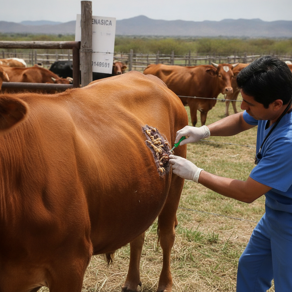 Descenso Significativo en Casos Activos de Gusano Barrenador del Ganado en México