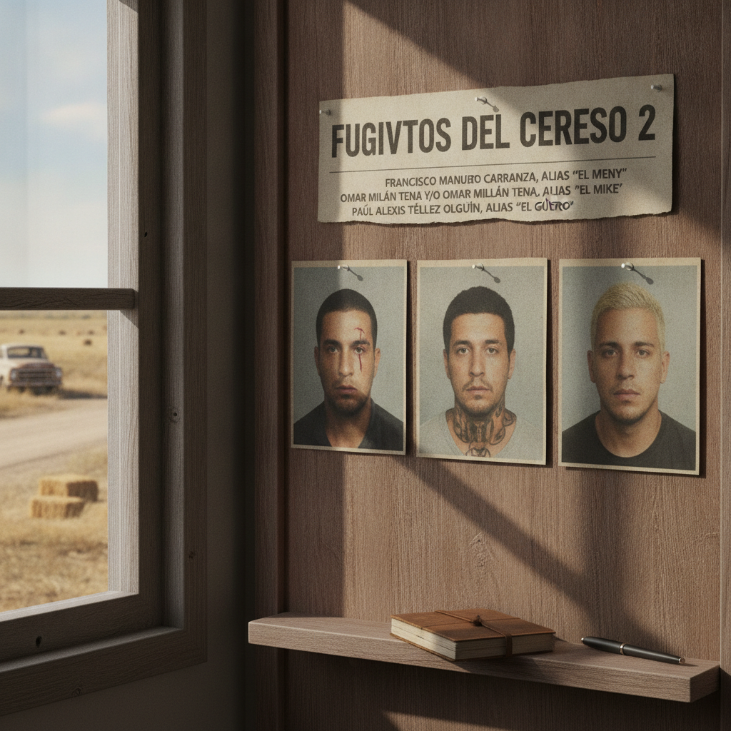 Millonaria Recompensa por Reos Fugados del Cereso 2 de Hermosillo: Se Busca a ‘El Meny’, ‘El Mike’ y ‘El Güero’