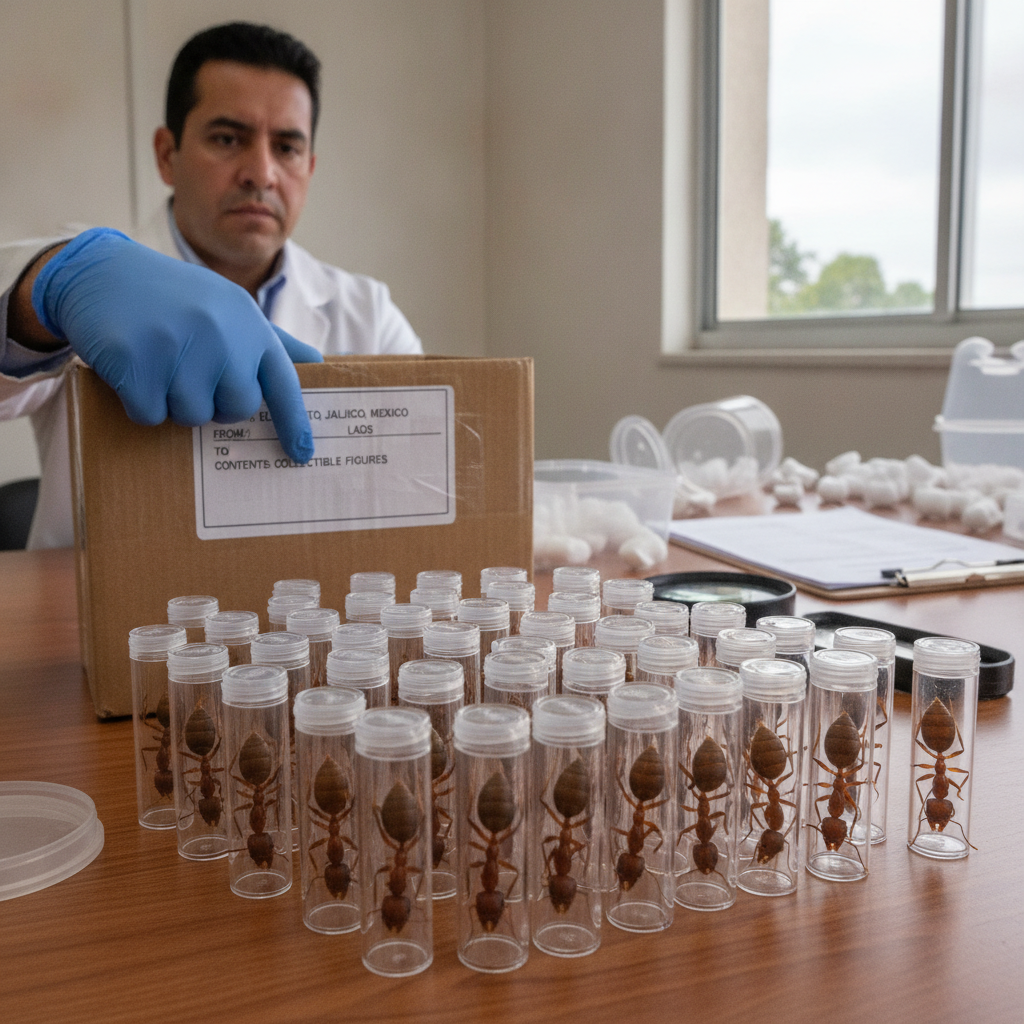 Profepa Intercepta Cargamento Ilegal de Hormigas Reina Pogonomyrmex con Destino a Laos