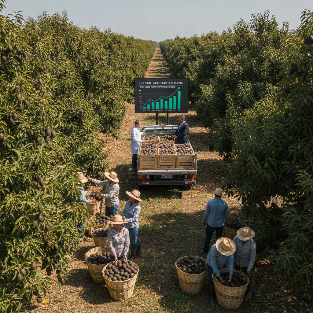 El Aguacate: La Fruta Tropical Líder en Exportación para la Próxima Década, Según FAO-OCDE