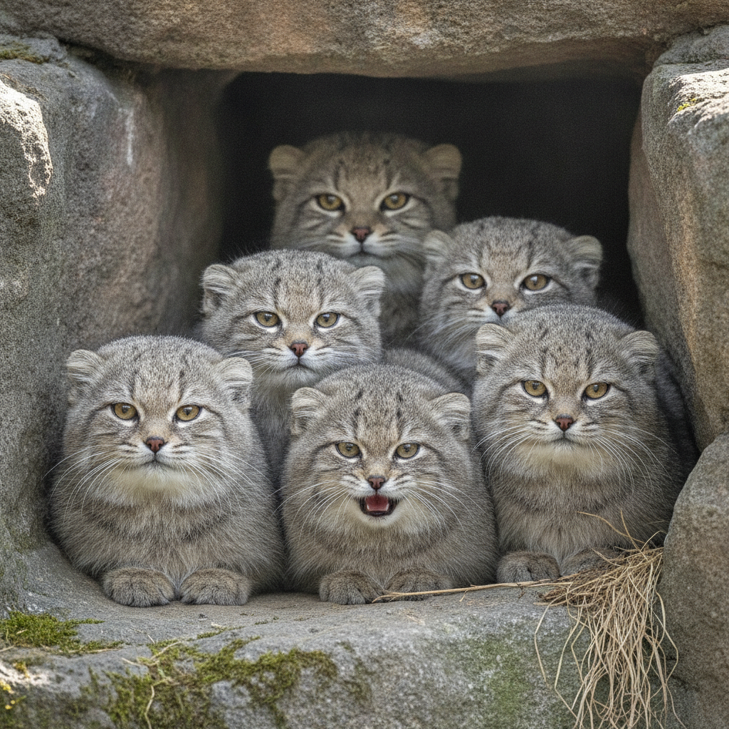 Zoológico Japonés Anuncia la Presentación de 5 Crías de Gato de Pallas, los Felinos Más Gruñones del Mundo