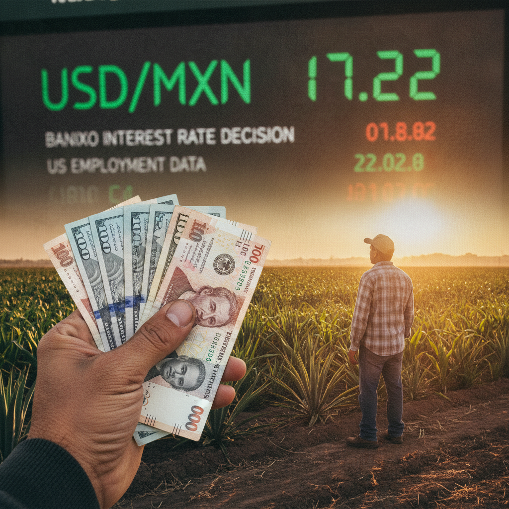 Mercados en Alerta: El Peso Mexicano Cae Ante Decisión de Banxico y Datos de Empleo en EU este 6 de Agosto de 2026