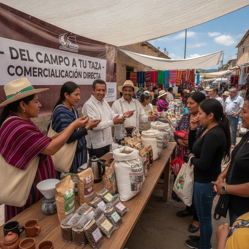 Impulso a la Comercialización Directa de Café: Gobiernos Federal y de Oaxaca Apoyan a Cafeticultores