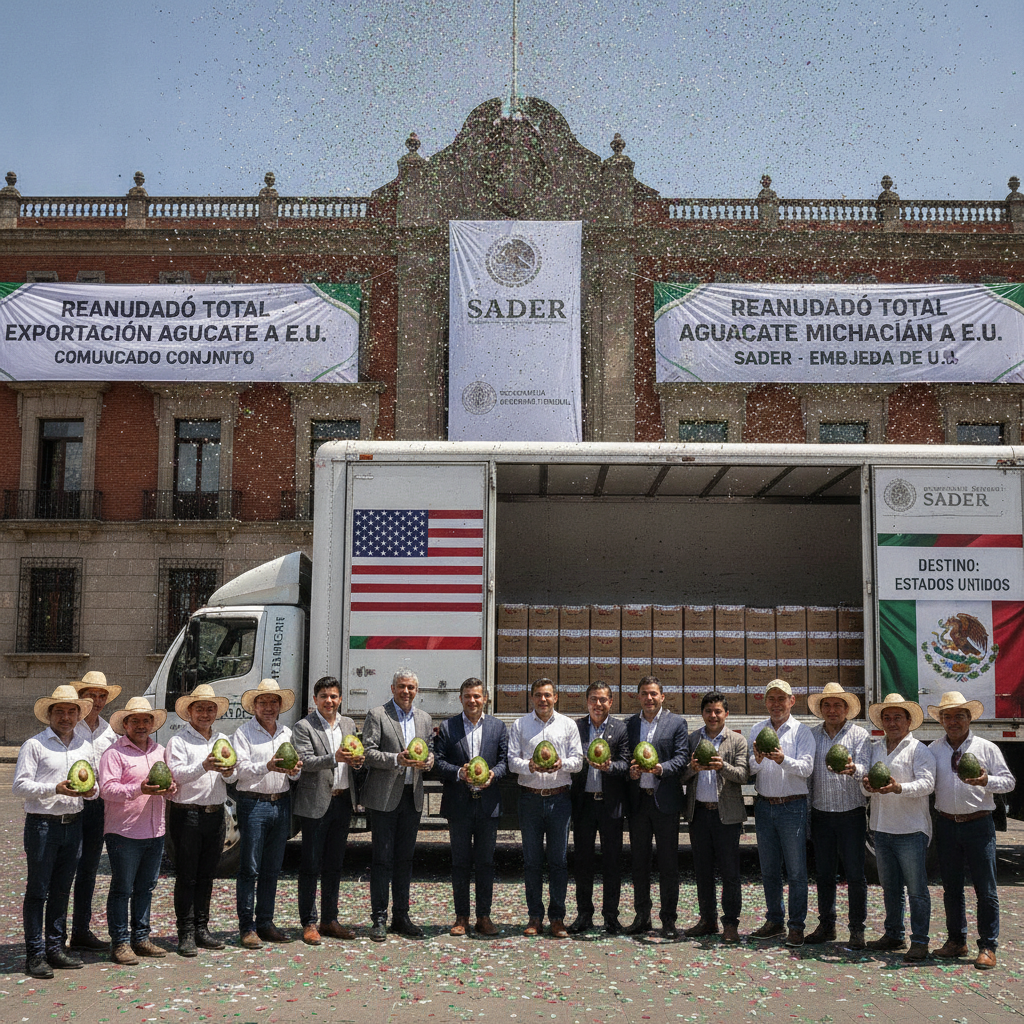 Aguacate de Michoacán: Reanudación Total de Exportaciones a EE. UU. Confirmada por Sader y Embajada