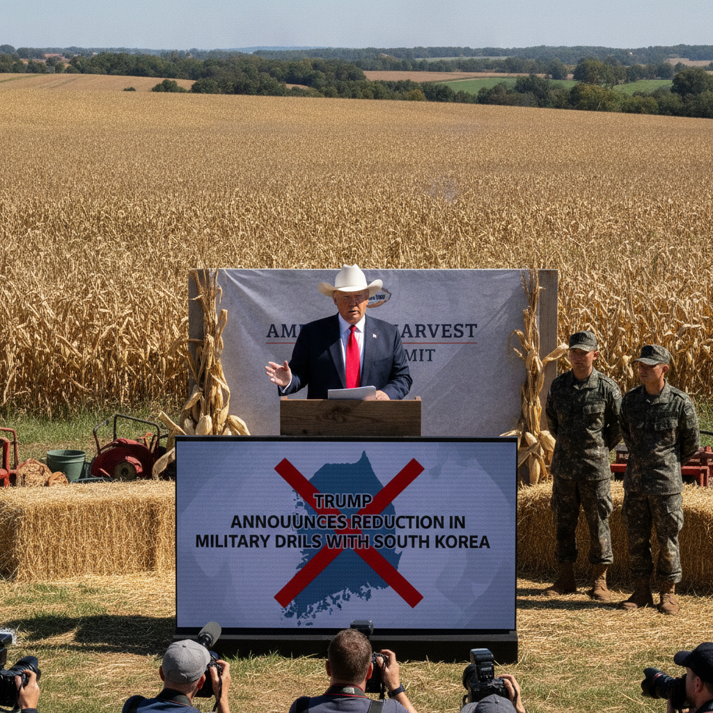 Donald Trump Anuncia Recorte Significativo en Ejercicios Militares con Corea del Sur